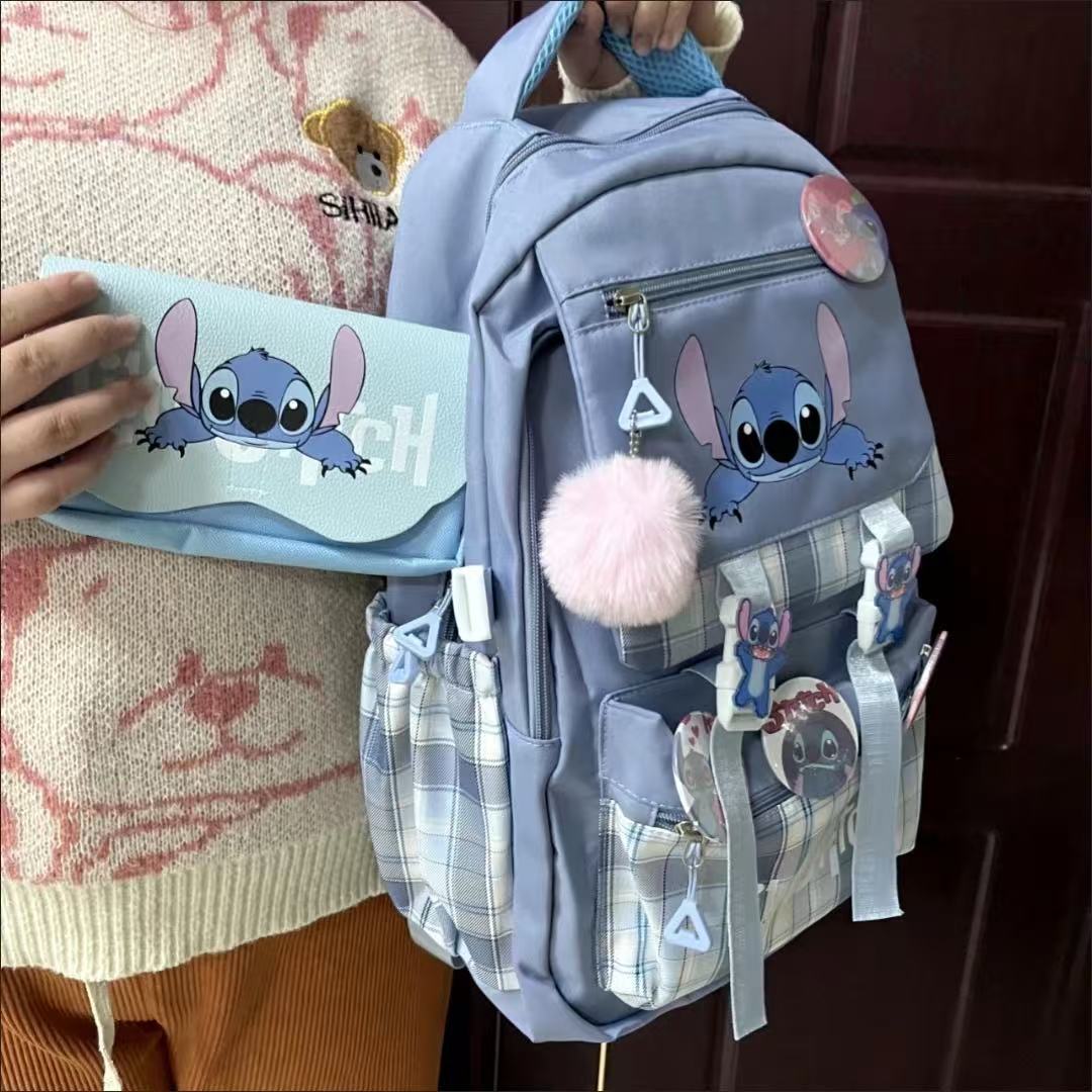 Stitch Cartoon Schoolbag