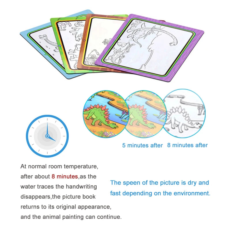 Magic Water Drawing Book for Kids
