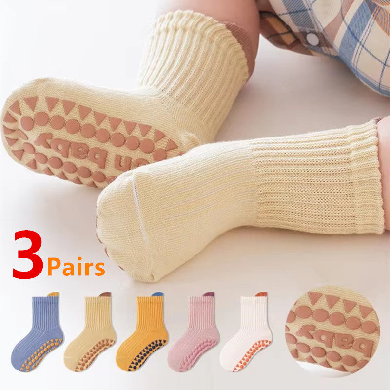 3-Pack Baby Anti-Slip Socks