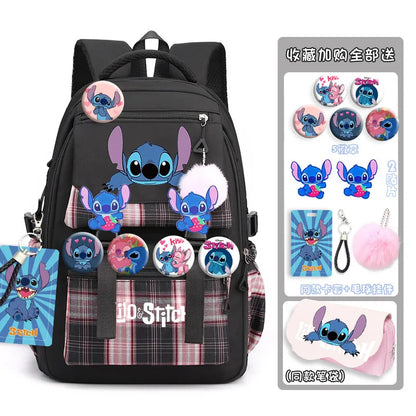 Stitch Cartoon Schoolbag