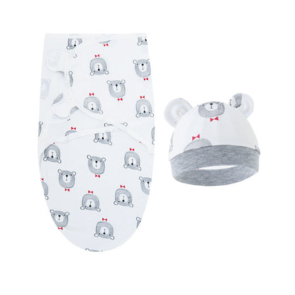 Cartoon Cotton Baby Swaddle Set