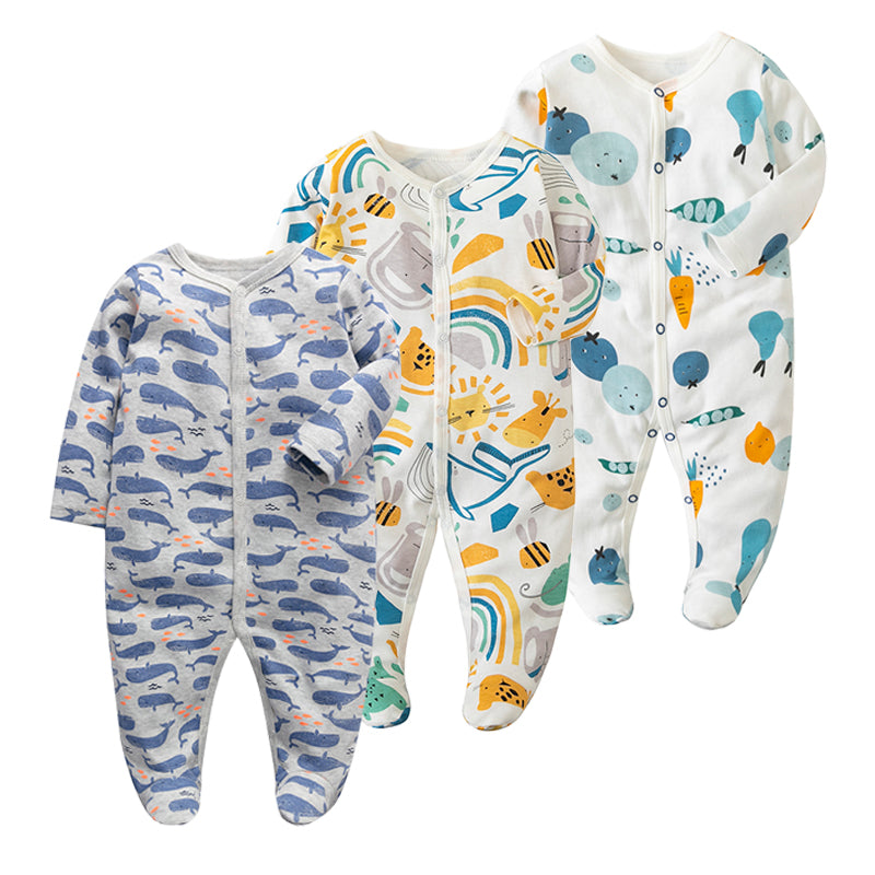 Cartoon Baby Rompers Set