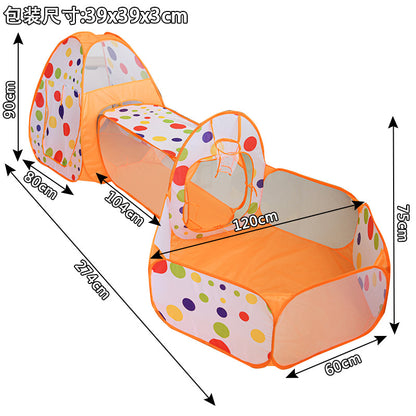 3-in-1 Foldable Baby Playpen & Ball Pool Set