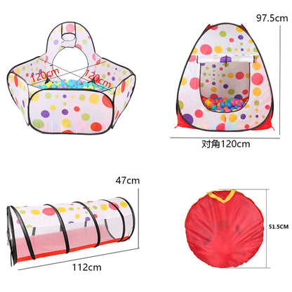 3-in-1 Foldable Baby Playpen & Ball Pool Set