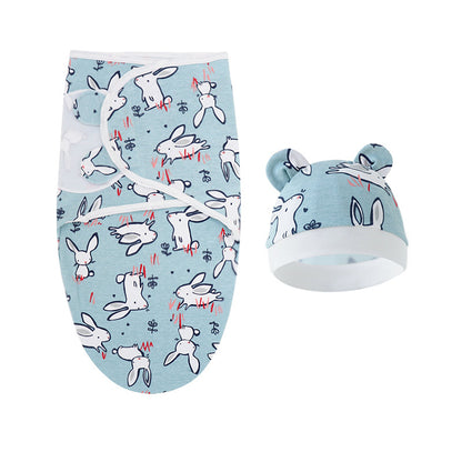 Cartoon Cotton Baby Swaddle Set