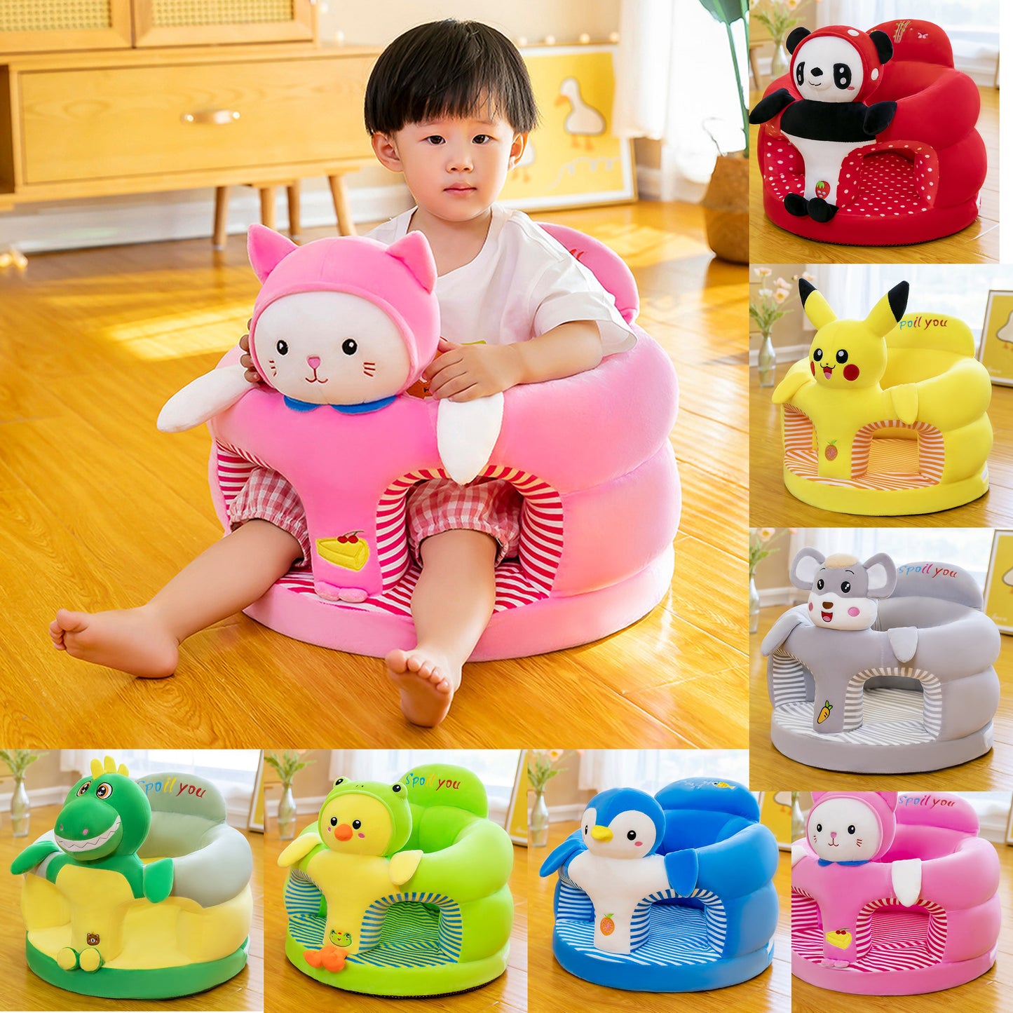 Plush Baby Sit Support Cover